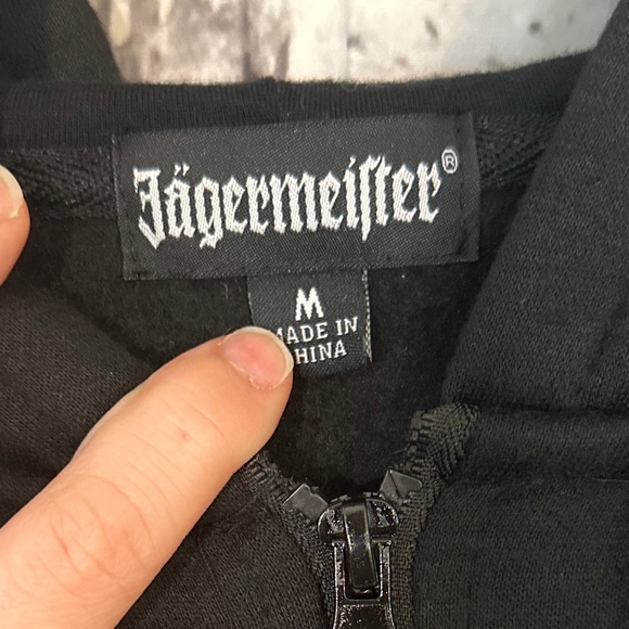 Jagermeister Black Zip-Up Hoodie Size M - Picture 5 of 10
